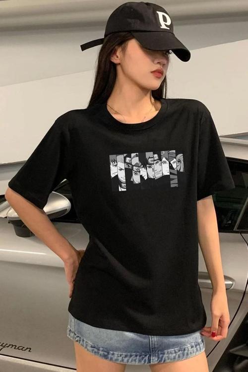 Unisex Naruto Baskılı T-shirt