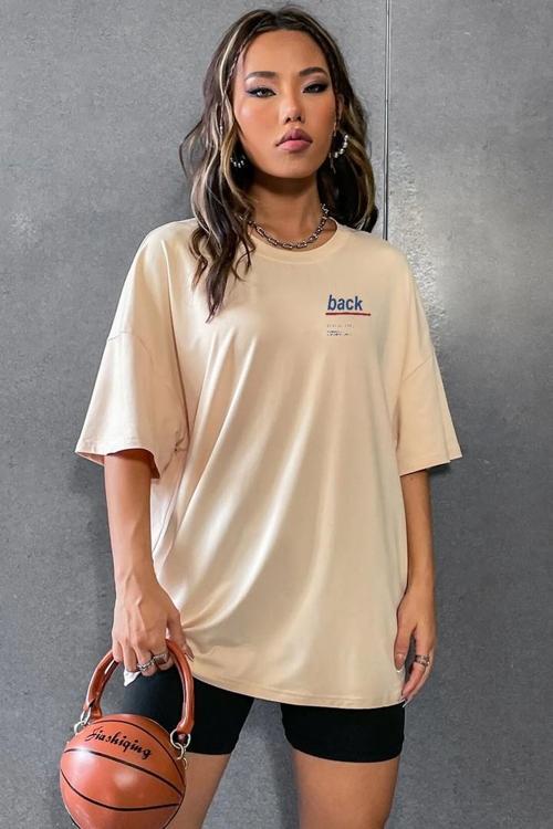 Unisex Back Baskılı Tasarım Tshirt