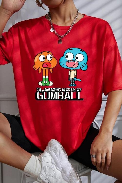 Unisex Gumball Baskılı T-shirt