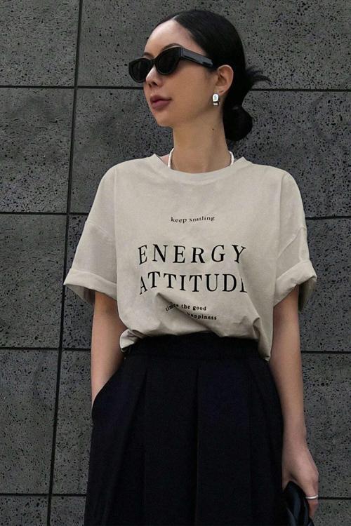 Unisex Energy Baskılı Tasarım Tshirt