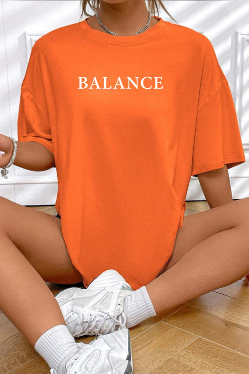 Unisex Balance Baskılı T-shirt