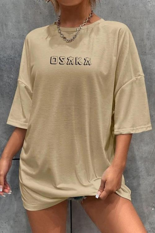 Unisex Osaka  Baskılı T-shirt