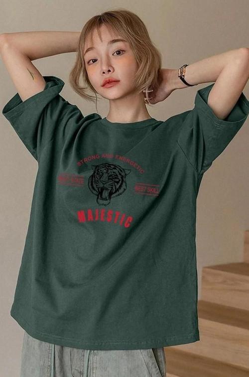 Unisex Majestic Baskılı T-shirt