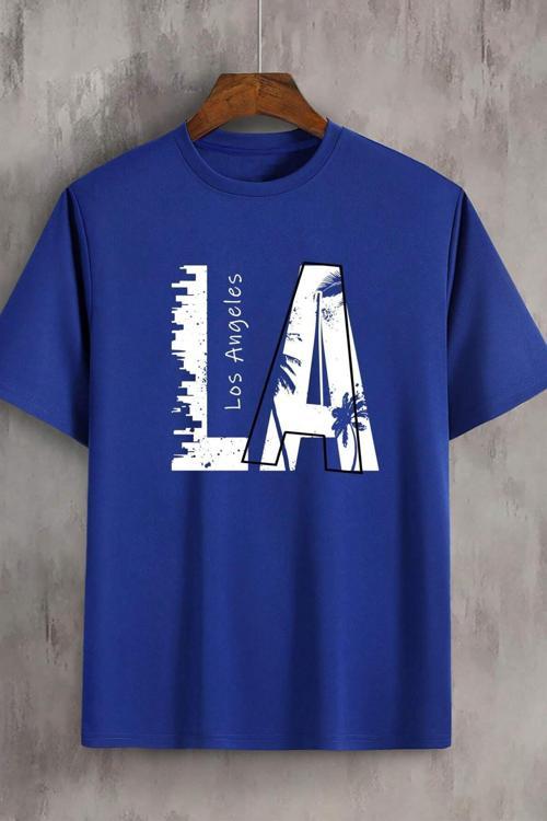 Unisex Los Angles Baskılı Tasarım Tshirt