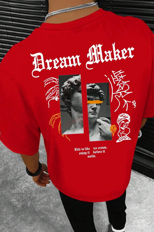 Unisex Dream Maker Baskılı Tasarım Tshirt