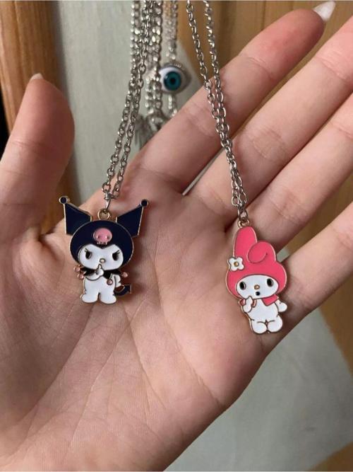 Fantasy Magic Melody My Melody & Kuromi Best Friends Çiftli Kolye