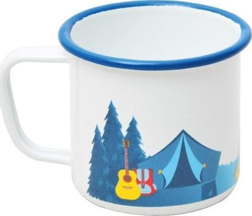 Campout Emaye Kupa Beyaz Kamp