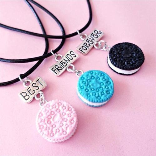 Unisex Oreo Best Friends Bff 3'lü Kolye