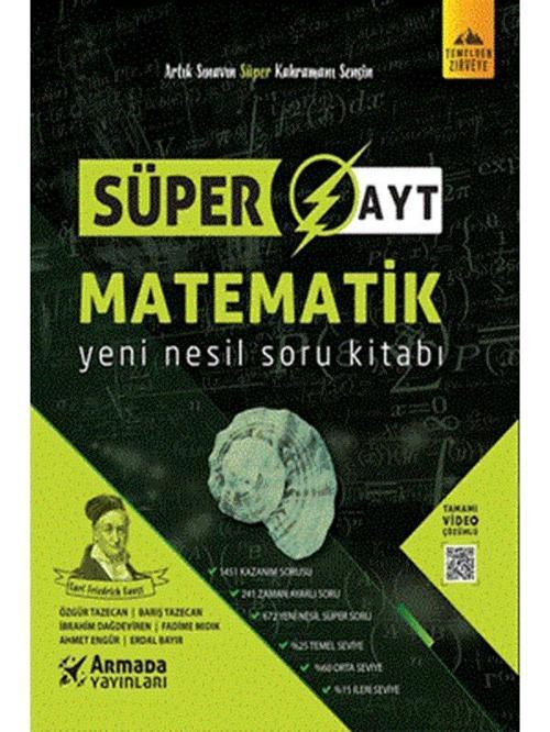 Armada Yks Ayt Matematik Süper Soru Kitabı Yeni Nesil - Armada Yayınları