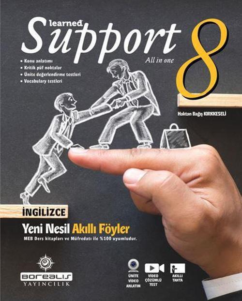 8.Sınıf Learned Support All In One 8 - Borealis Yayıncılık