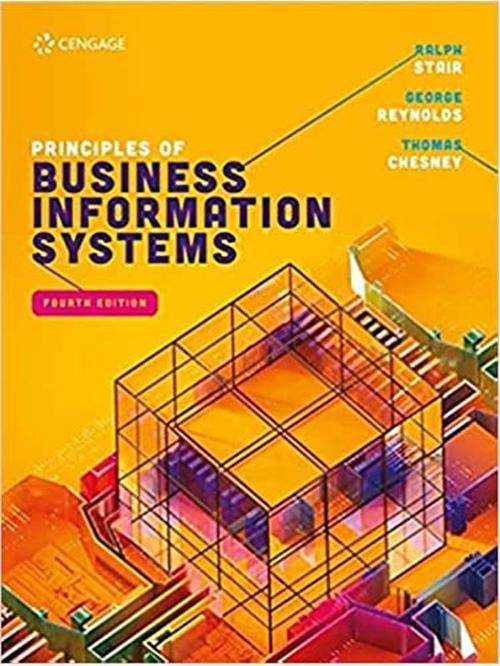 Cengage Learning Prıncıples Of Busıness Informatıon Systems 4E - 