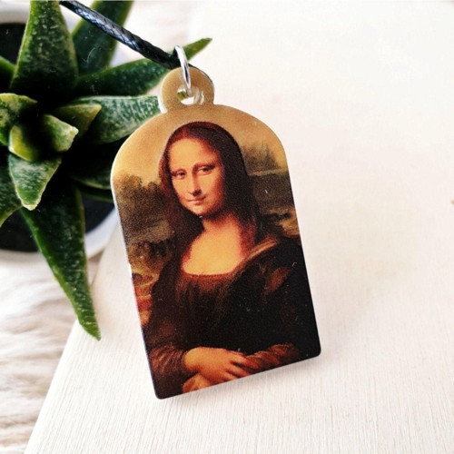 Mona Lisa Kolye Hediyelik Aksesuar Şık Gösterişli Eşya Kolye