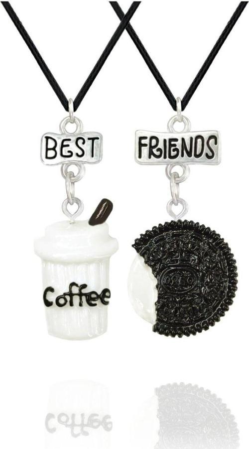 Oreo Best Friends Kolye 2'li Arkadaşlık Kolyesi