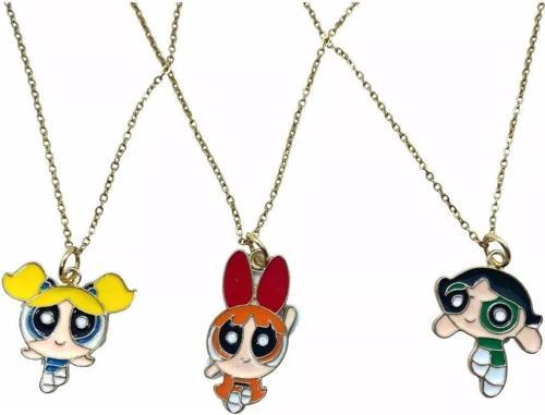 Powerpuff Girls Best Friends Forever  Bff 3lü Kolye Seti Aksesuar Şık Hediyelik