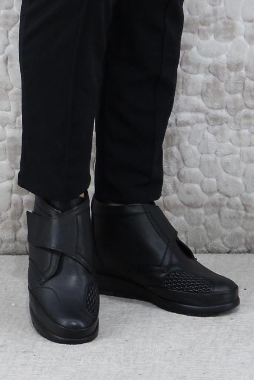 104577 Rahat 5 Nokta Kemik Çıkıntısına Özel Orijinal Ürün Hakiki Deri Kadın Bot