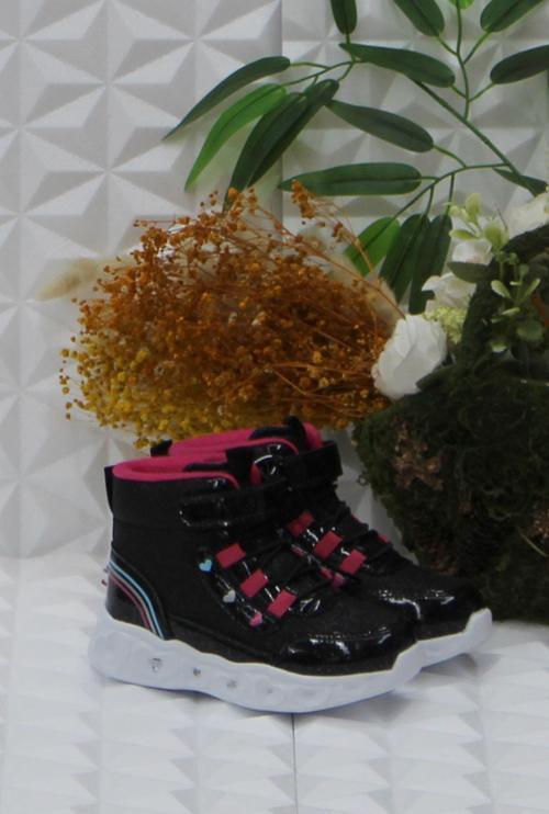 Cool Kids Siyah Rahat Hafif Işıklı Kız Çocuk Bot