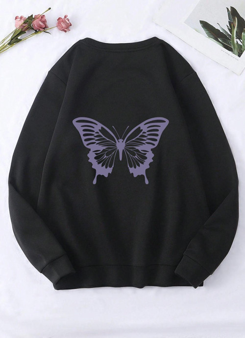 Unisex Uzay Temalı Bisiklet Yaka Sweatshirt