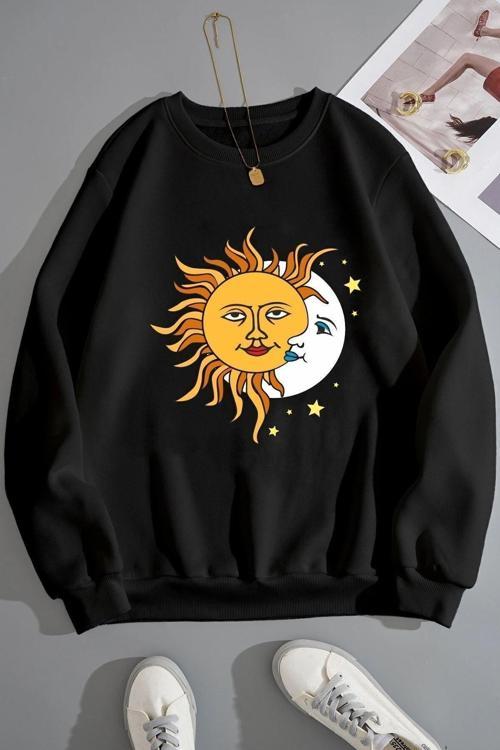 Unisex Larks' Tongues In Aspic Bisiklet Yaka Sweatshirt