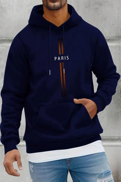 Paris Baskılı Pamuklu Oversize Sweatshirt