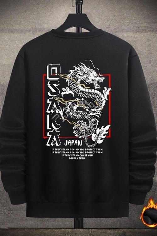Unisex Osaka Bisiklet Yaka Sweatshirt