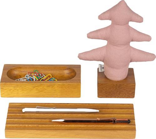 Iroko Woody Pembe Çam Üçlü Set