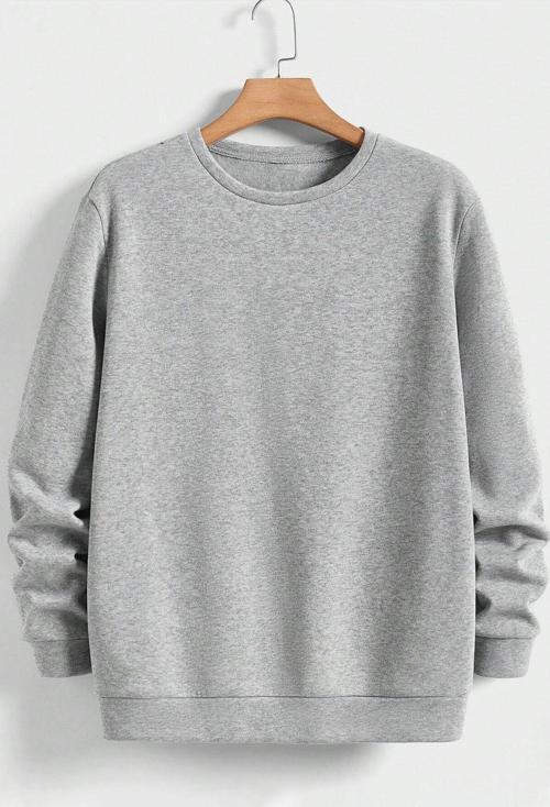 Unisex Bisiklet Yaka Sweatshirt
