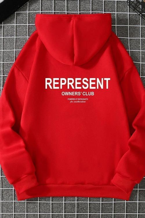 Unisex Represent Sırt Baskılı Sweatshirt