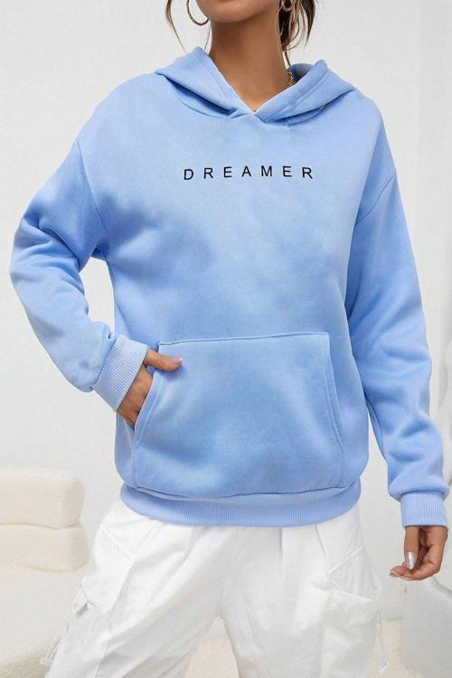 Dreamer Baskılı Oversize Sweatshirt