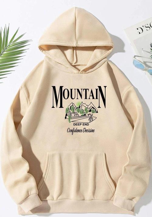 Unisex Montain Baskılı Sweatshirt