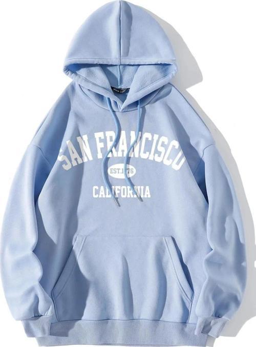 San Francisco Baskılı Oversize Sweatshirt
