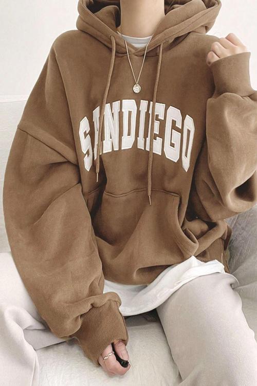 Sandiego Baskılı Oversize Sweatshirt