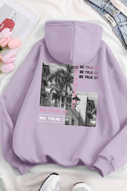 Be True Of Baskılı Sweatshirt