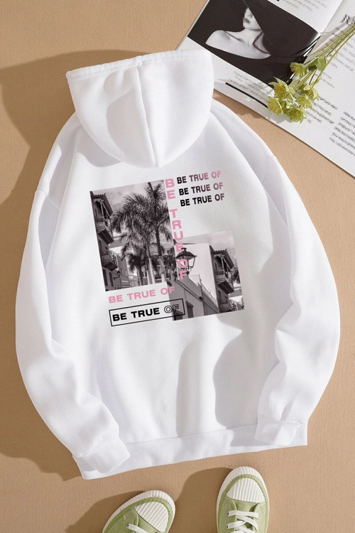 Be True Of Baskılı Sweatshirt