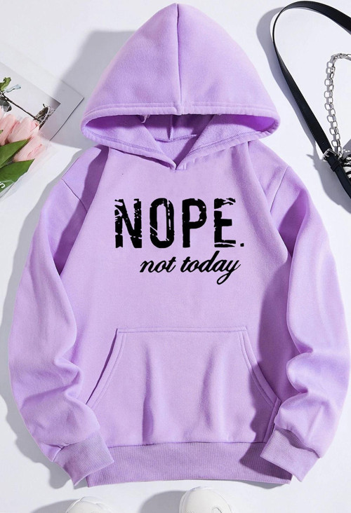 Unisex Nope Baskılı Sweatshirt