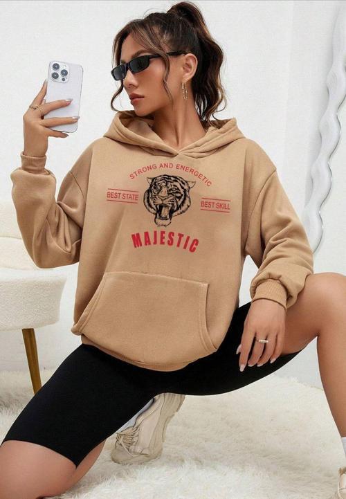 Unisex Majestic Baskılı Sweatshirt