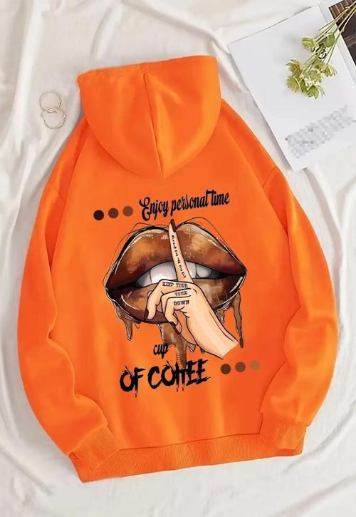 Enjoy Personel Time Baskılı Oversize Sweatshirt