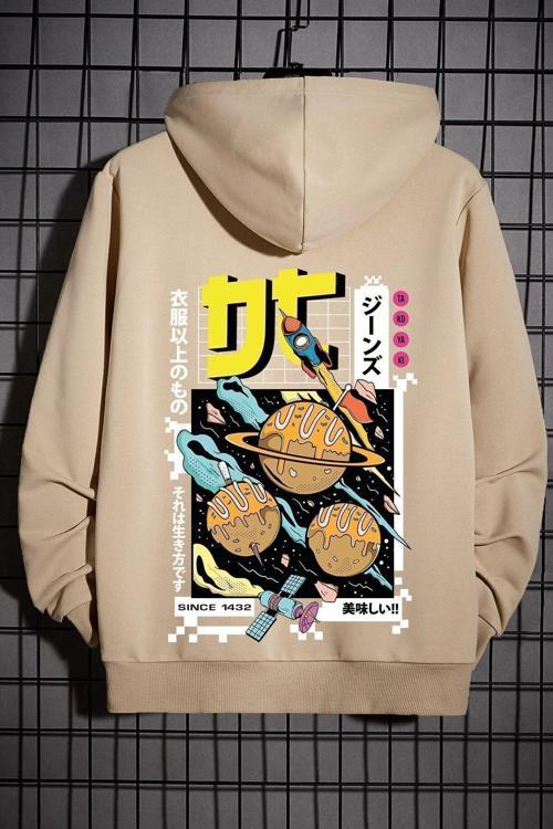 Unisex Tokoyaki Baskılı Sweatshirt