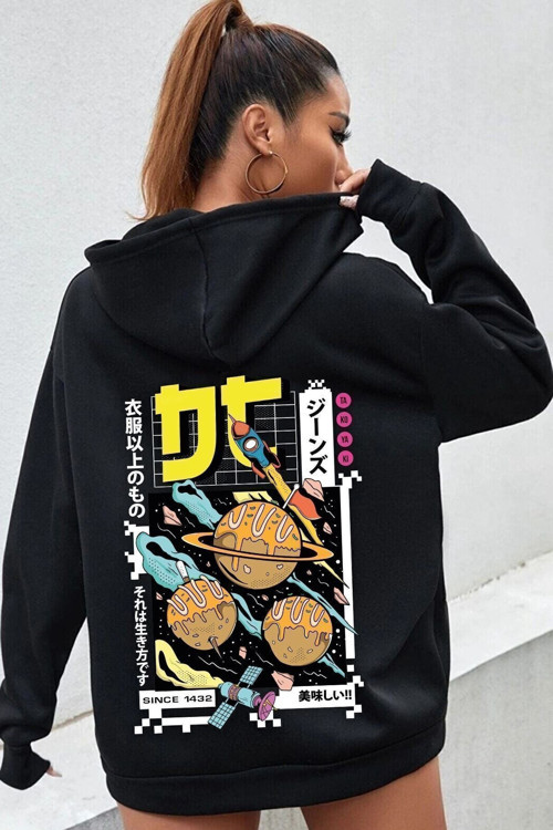 Unisex Tokoyaki Baskılı Sweatshirt