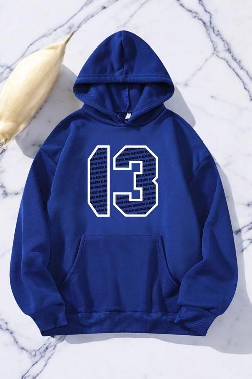 Blackstar 13 Baskılı Unisex Oversize Sweatshirt