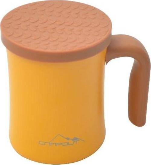 Campout Çift Katmanlı Termos Kupa Sarı 350 ML