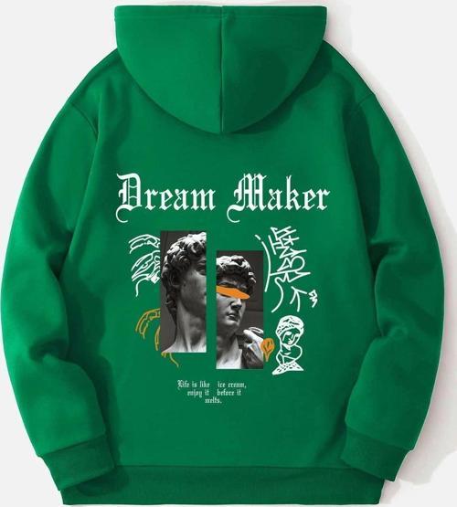 Dream Maker Baskılı Unisex Oversize Sweatshirt
