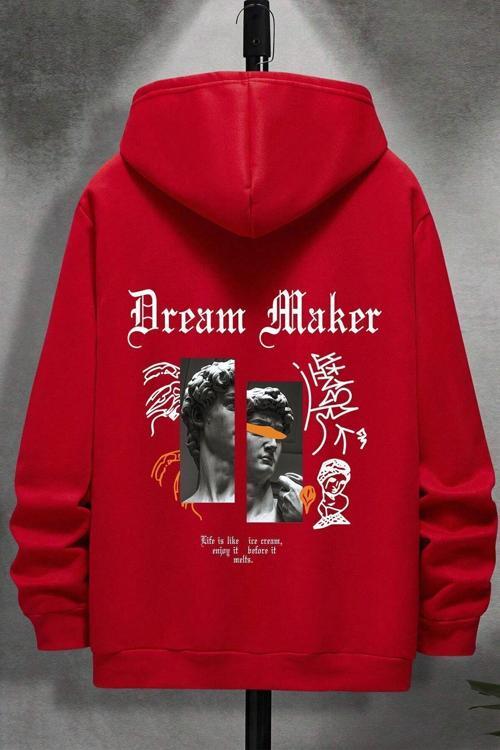 Dream Maker Baskılı Unisex Oversize Sweatshirt