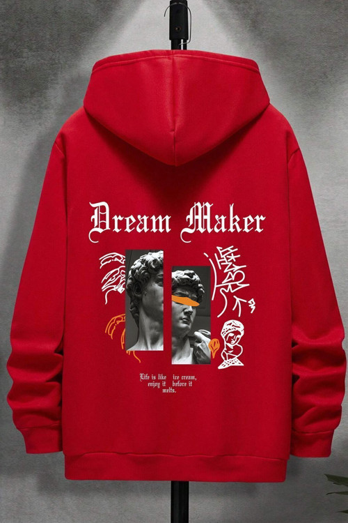 Dream Maker Baskılı Unisex Oversize Sweatshirt