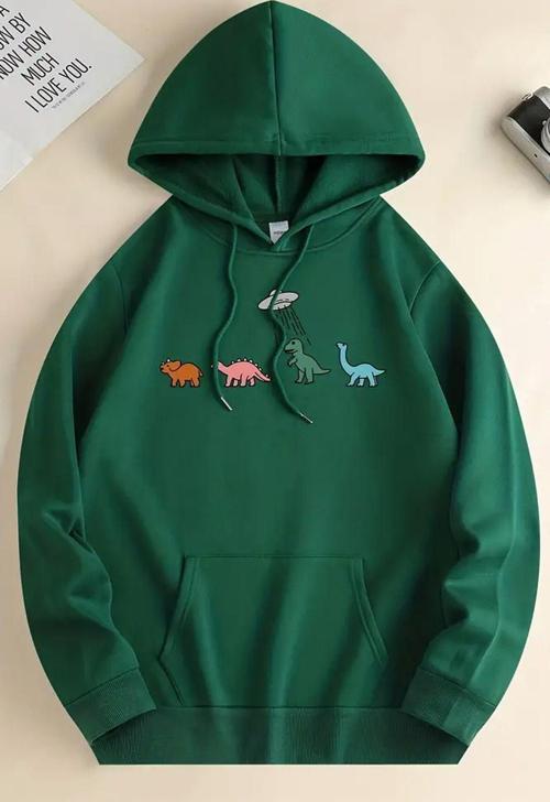 Uzaylı Dinazor Baskılı Oversize Sweatshirt