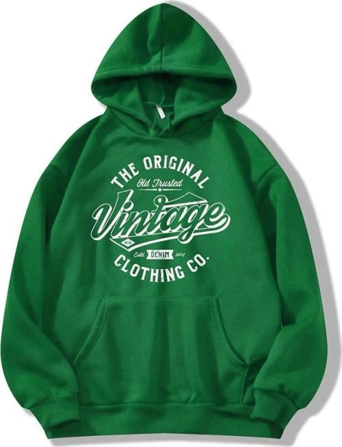 Vintage Baskılı Oversize Sweatshirt