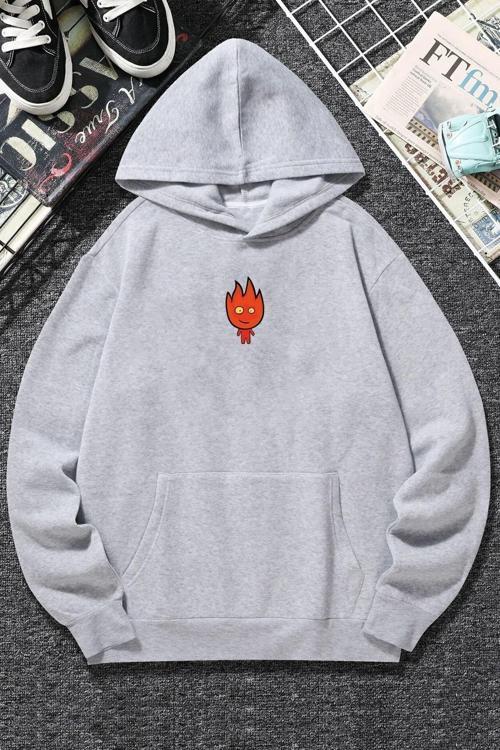 Unisex Ateş Avatar Baskılı Sweatshirt
