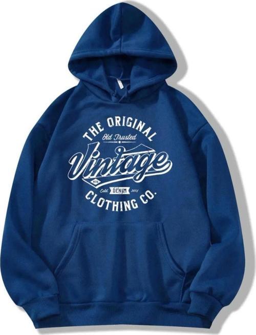 Vintage Baskılı Oversize Sweatshirt