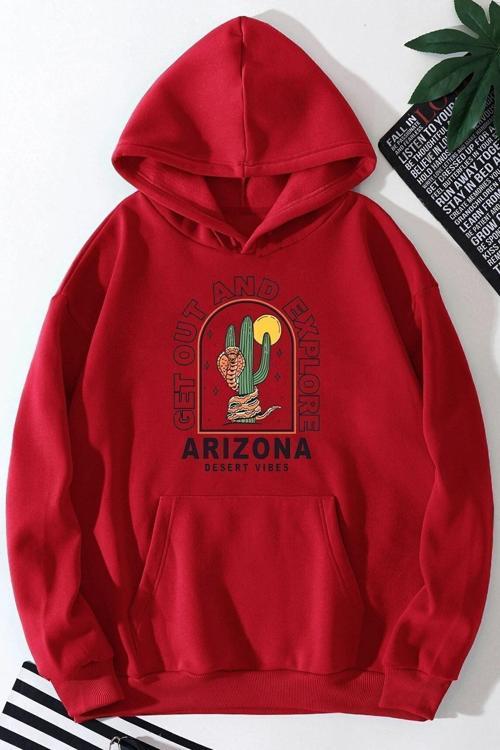 Unisex Arizona Baskılı Sweatshirt