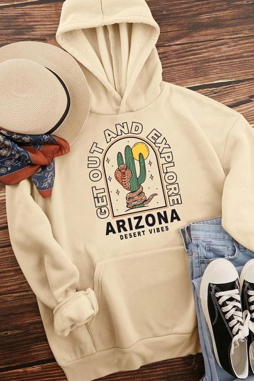 Unisex Arizona Baskılı Sweatshirt