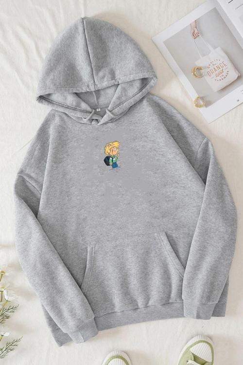 Unisex Cedric Üzümlü Kekim Baskılı Sweatshirt
